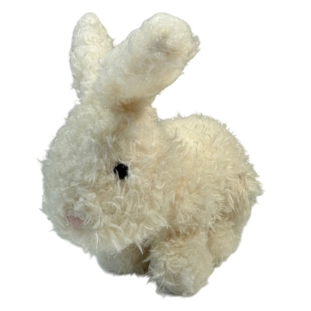 Jellycat Plush Hoppity Bunny Small Cream Soft Fuzzy Stuffed Animal Toy